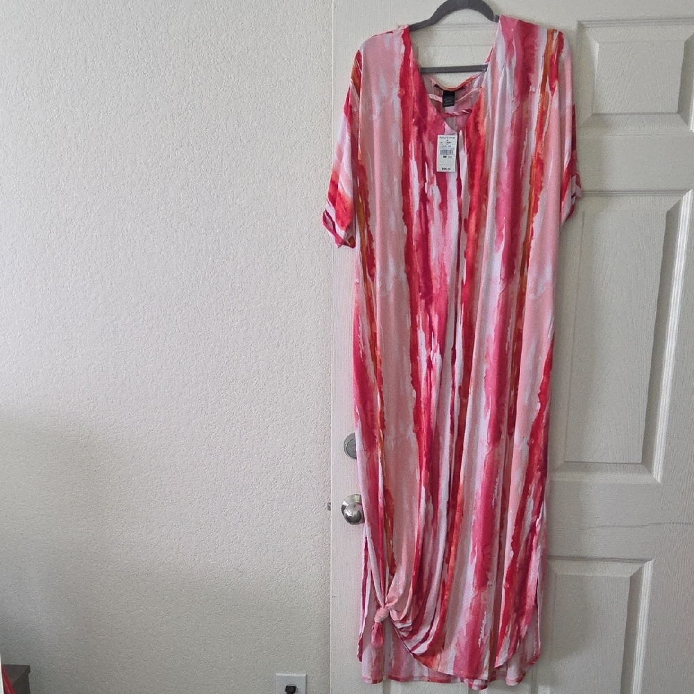 Soft and Comfy Pink and Red Women's Summer Dress